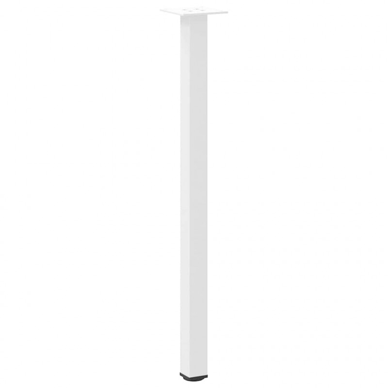Nogi do stołu konsolowego 4 szt. Białe 72-74 cm Stalowe