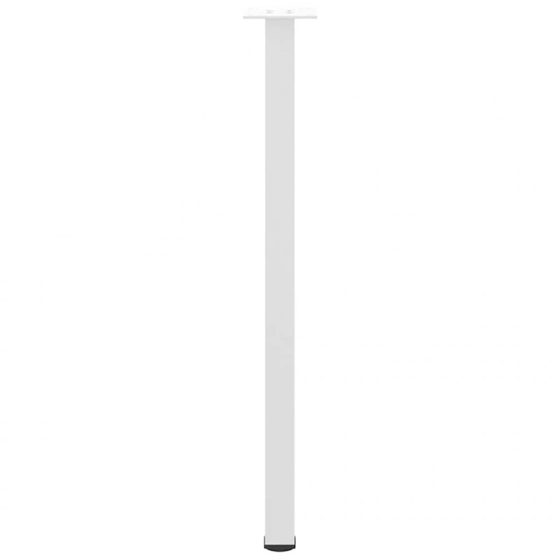 Nogi do stołu konsolowego 4 szt. Białe 72-74 cm Stalowe