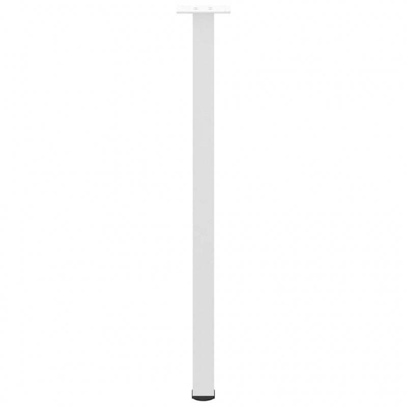 Nogi do stołu konsolowego 4 szt. Białe 72-74 cm Stalowe