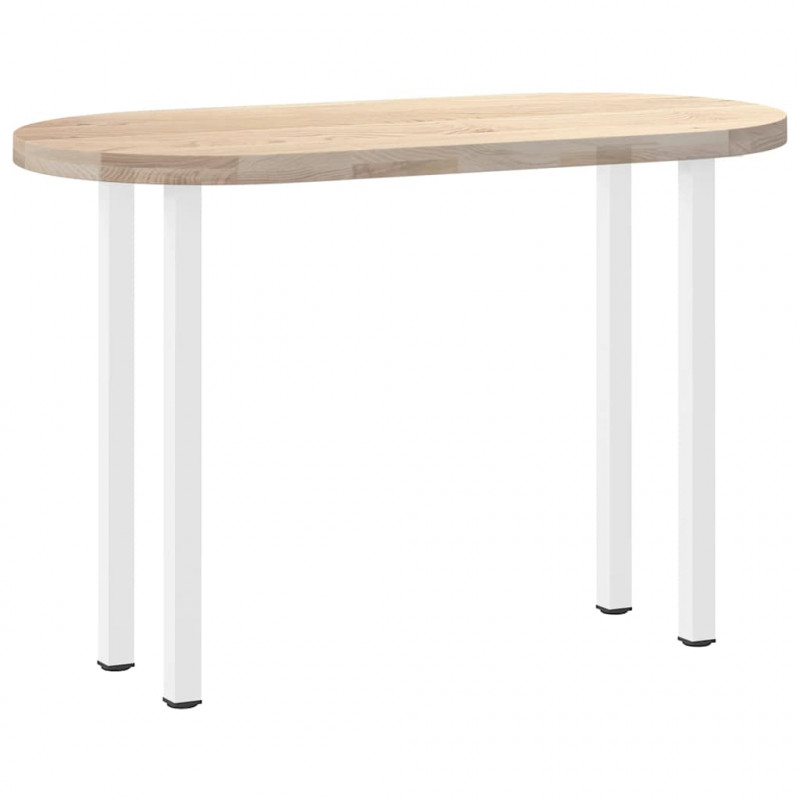 Nogi do stołu konsolowego 4 szt. Białe 72-74 cm Stalowe