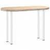 Nogi do stołu konsolowego 4 szt. Białe 72-74 cm Stalowe