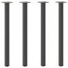 Nogi do stołu konsolowego 4 szt. Antracyt 72-74 cm Stal