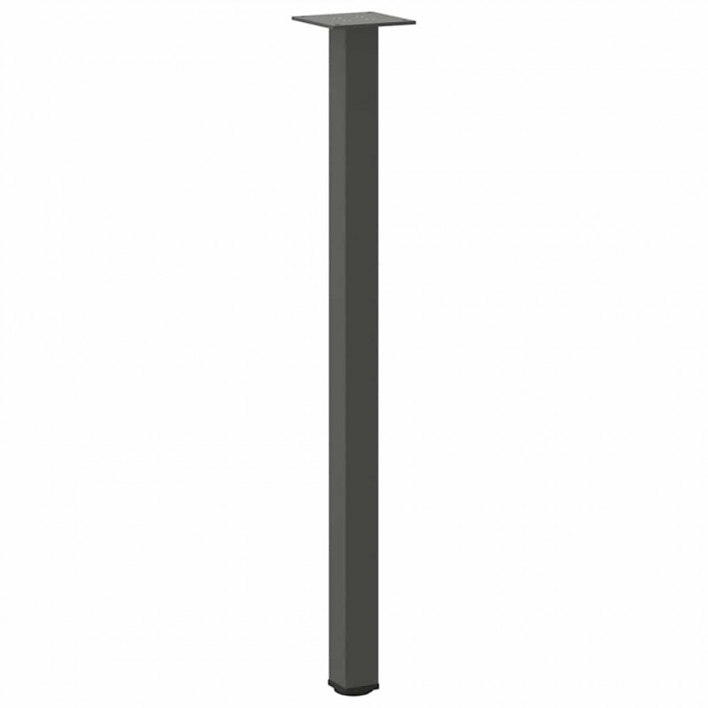 Nogi do stołu konsolowego 4 szt. Antracyt 72-74 cm Stal