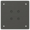 Nogi do stołu konsolowego 4 szt. Antracyt 72-74 cm Stal