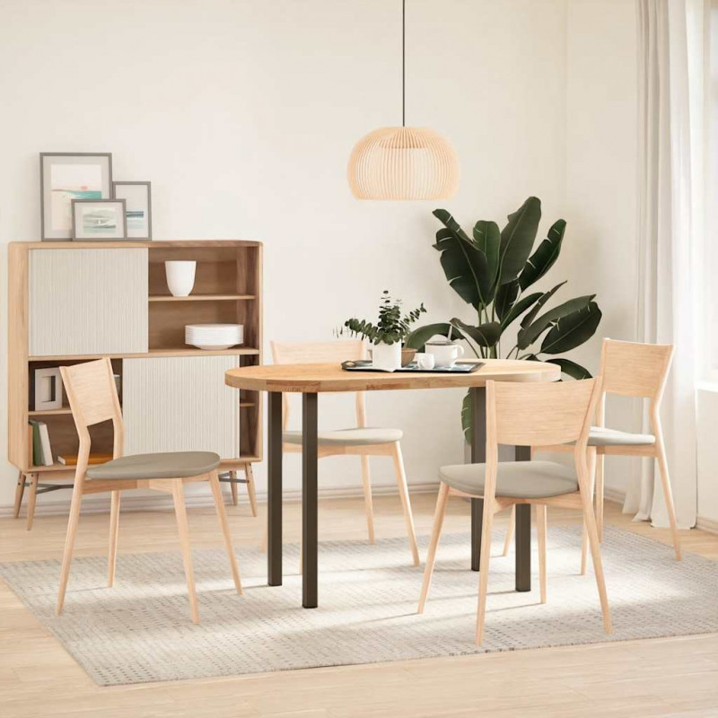 Nogi do stołu konsolowego 4 szt. Naturalna stal 72-74 cm Stal
