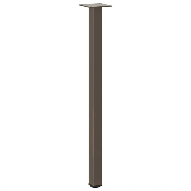 Nogi do stołu konsolowego 4 szt. Naturalna stal 72-74 cm Stal