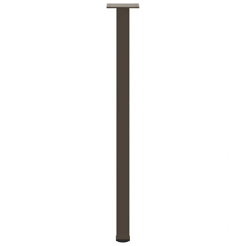 Nogi do stołu konsolowego 4 szt. Naturalna stal 72-74 cm Stal