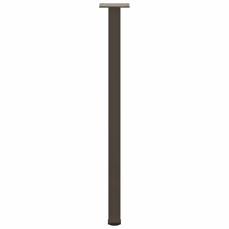 Nogi do stołu konsolowego 4 szt. Naturalna stal 72-74 cm Stal