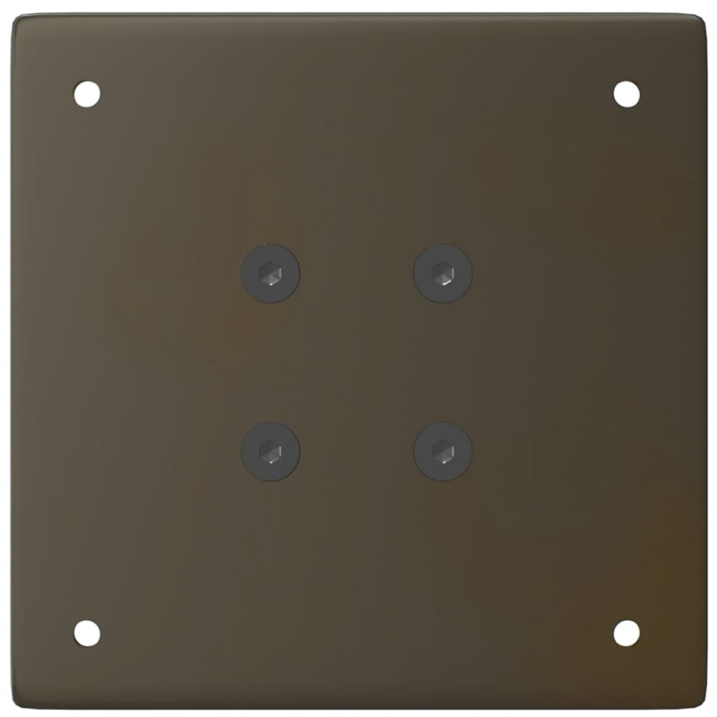 Nogi do stołu konsolowego 4 szt. Naturalna stal 72-74 cm Stal