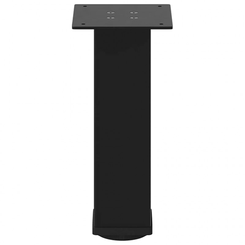 Nogi do stolika kawowego 4 szt. Czarne 30-32 cm Stalowe