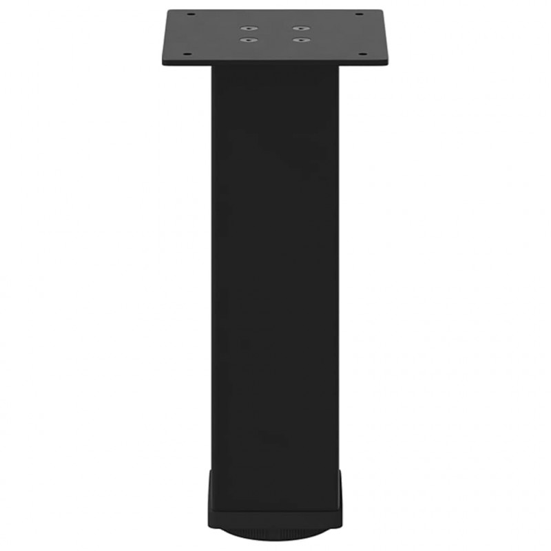 Nogi do stolika kawowego 4 szt. Czarne 30-32 cm Stalowe