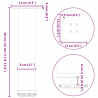 Nogi do stolika kawowego 4 szt. Czarne 30-32 cm Stalowe