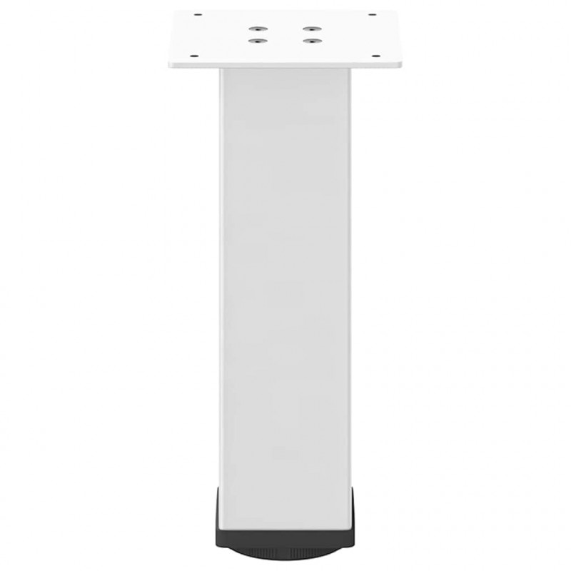 Nogi do stolika kawowego 4 szt. Białe 30-32 cm Stal