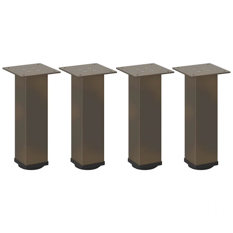 Nogi do stolika kawowego 4 szt. Naturalna stal 30-32 cm Stal
