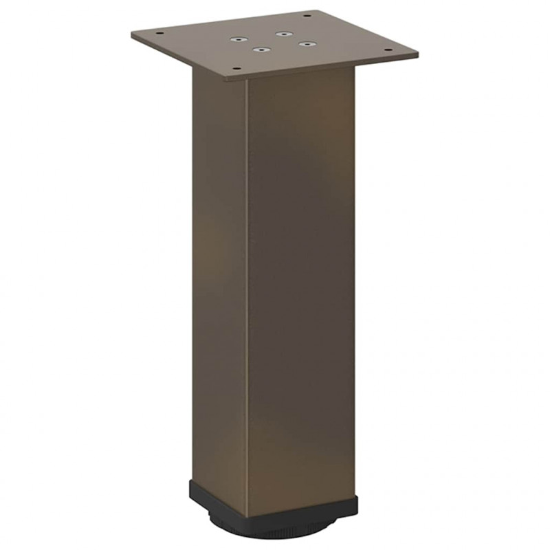 Nogi do stolika kawowego 4 szt. Naturalna stal 42-44 cm Stal