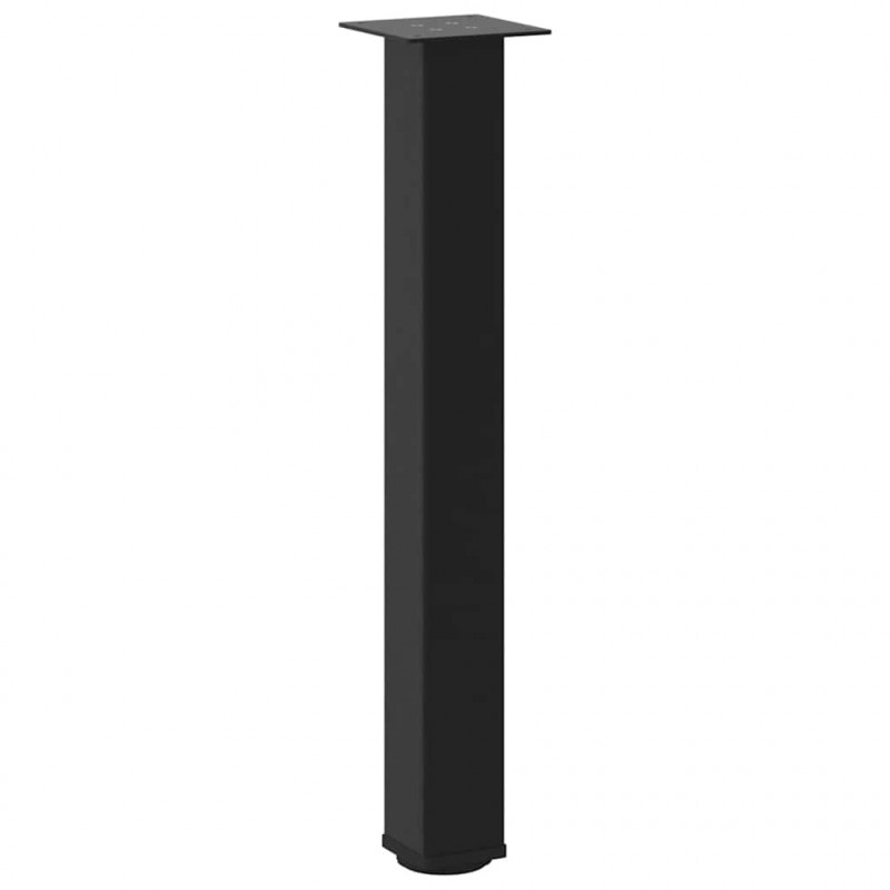 Nogi do stołu konsolowego 4 szt. Czarne 72-74 cm Stalowe