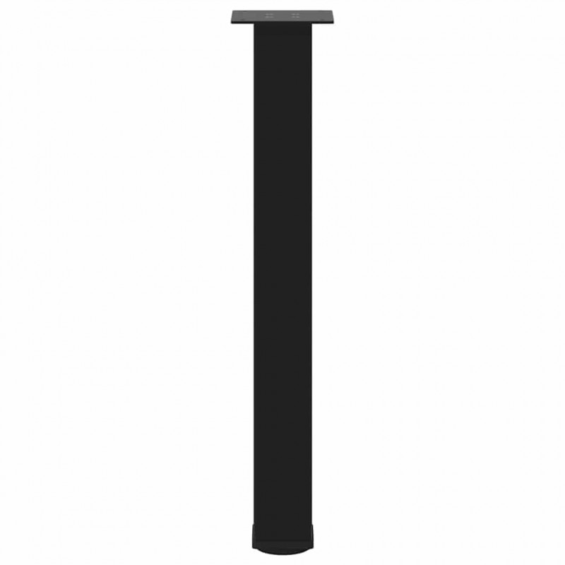 Nogi do stołu konsolowego 4 szt. Czarne 72-74 cm Stalowe