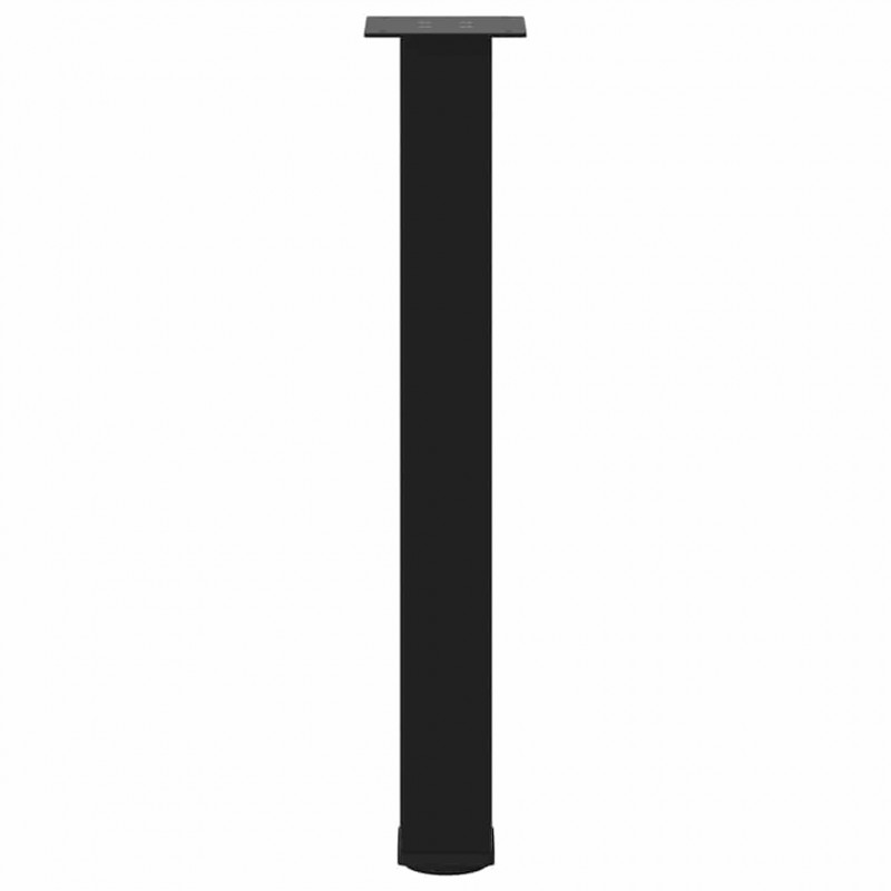 Nogi do stołu konsolowego 4 szt. Czarne 72-74 cm Stalowe