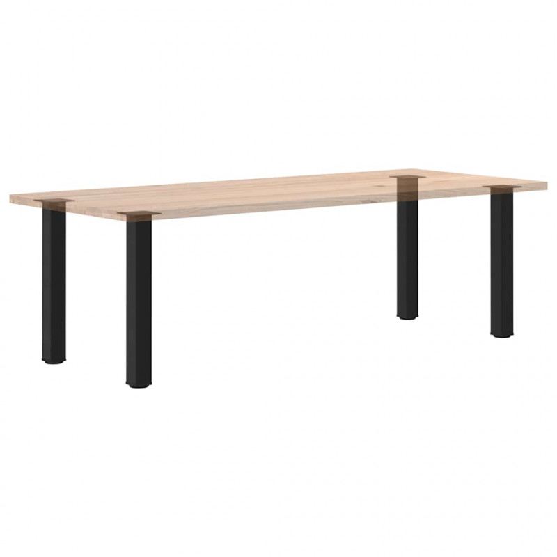 Nogi do stołu konsolowego 4 szt. Czarne 72-74 cm Stalowe
