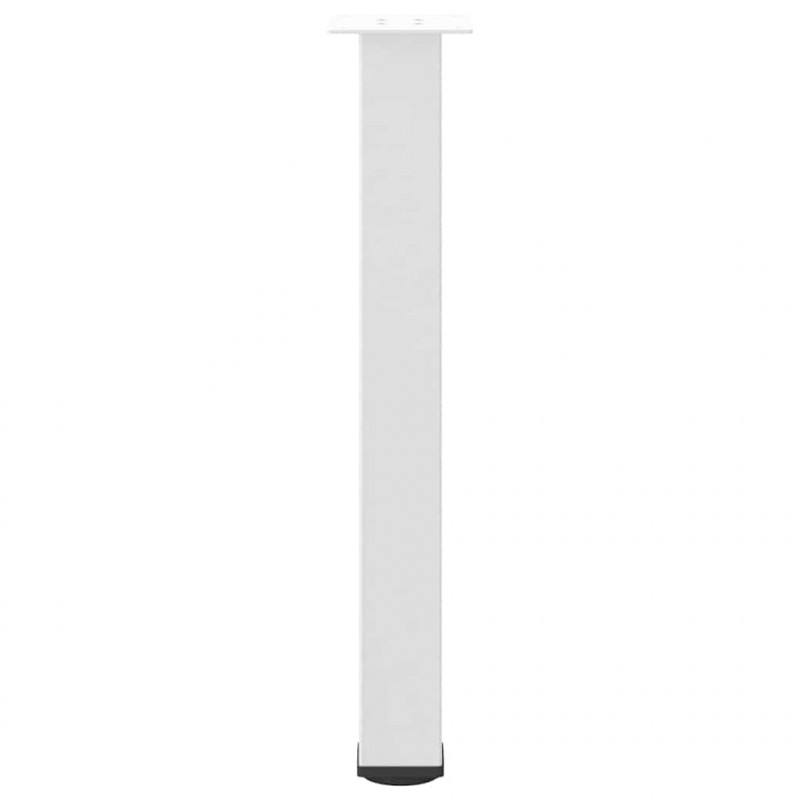 Nogi do stołu konsolowego 4 szt. Białe 72-74 cm Stalowe