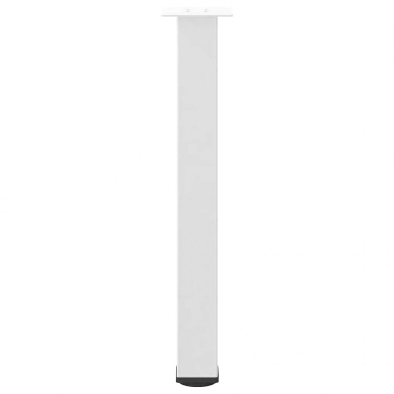 Nogi do stołu konsolowego 4 szt. Białe 72-74 cm Stalowe