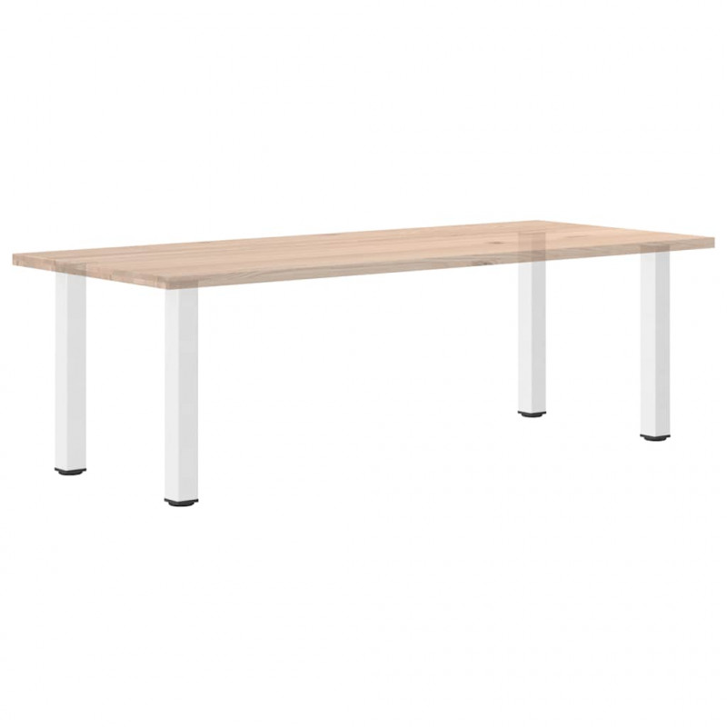 Nogi do stołu konsolowego 4 szt. Białe 72-74 cm Stalowe
