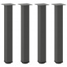 Nogi do stołu konsolowego 4 szt. Antracyt 72-74 cm Stal