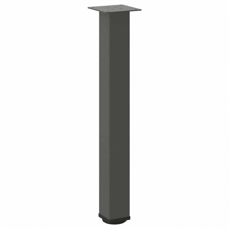 Nogi do stołu konsolowego 4 szt. Antracyt 72-74 cm Stal