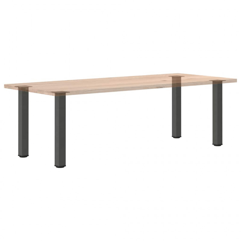 Nogi do stołu konsolowego 4 szt. Antracyt 72-74 cm Stal