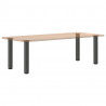 Nogi do stołu konsolowego 4 szt. Antracyt 72-74 cm Stal