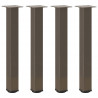 Nogi do stołu konsolowego 4 szt. Naturalna stal 72-74 cm Stal