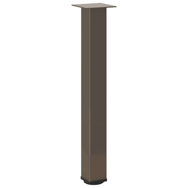 Nogi do stołu konsolowego 4 szt. Naturalna stal 72-74 cm Stal