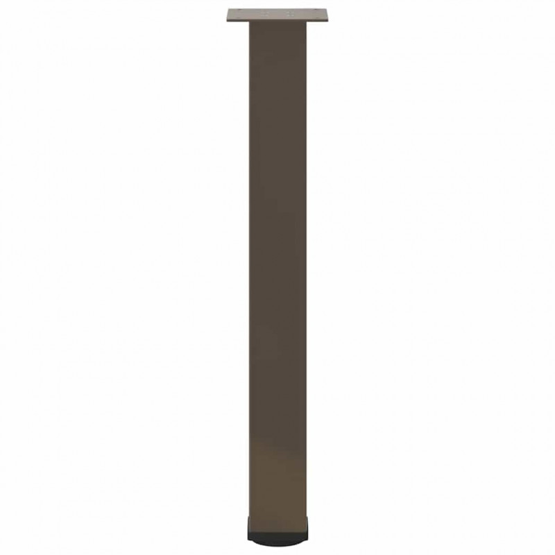 Nogi do stołu konsolowego 4 szt. Naturalna stal 72-74 cm Stal