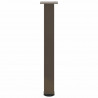 Nogi do stołu konsolowego 4 szt. Naturalna stal 72-74 cm Stal