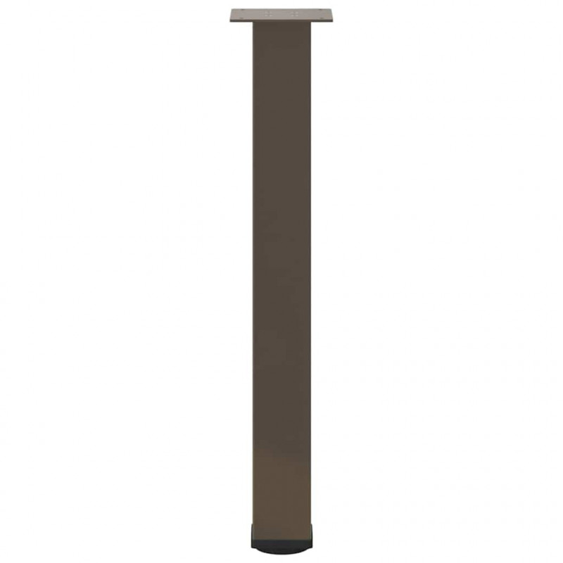 Nogi do stołu konsolowego 4 szt. Naturalna stal 72-74 cm Stal