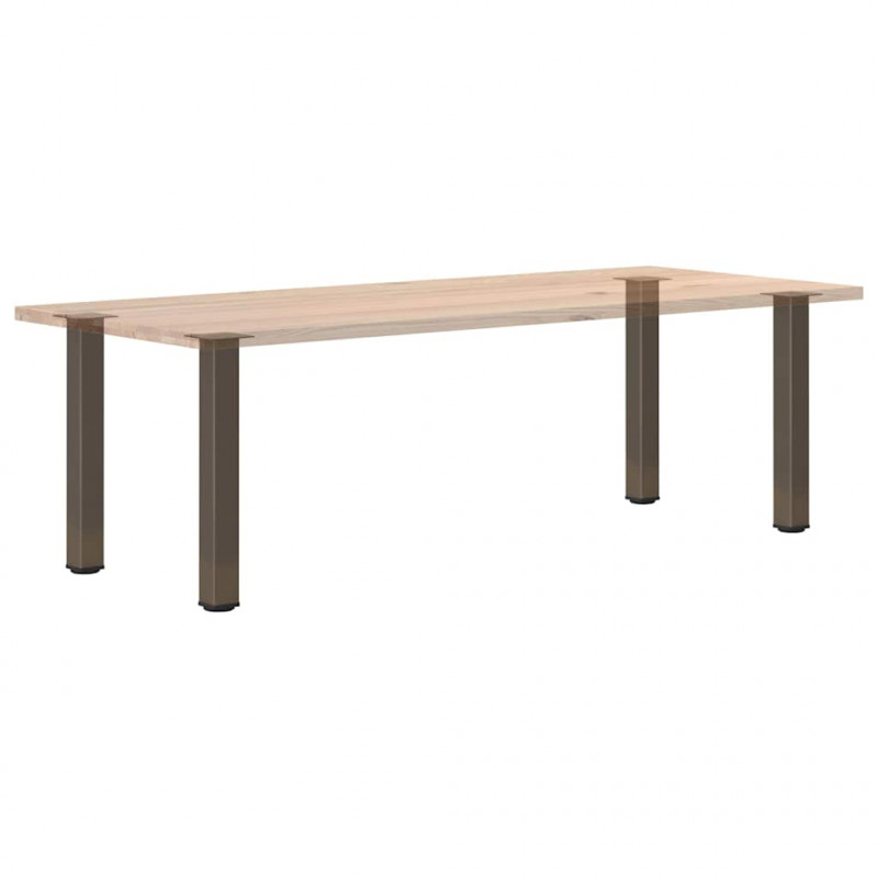 Nogi do stołu konsolowego 4 szt. Naturalna stal 72-74 cm Stal