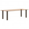 Nogi do stołu konsolowego 4 szt. Naturalna stal 72-74 cm Stal