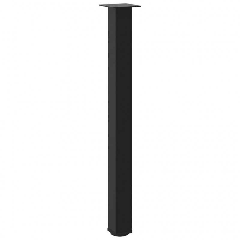 Nogi do stołu barowego 4 szt. Czarne 90-92 cm Stalowe