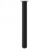 Nogi do stołu barowego 4 szt. Czarne 90-92 cm Stalowe
