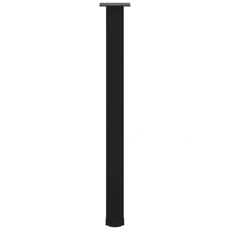 Nogi do stołu barowego 4 szt. Czarne 90-92 cm Stalowe