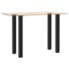 Nogi do stołu barowego 4 szt. Czarne 90-92 cm Stalowe