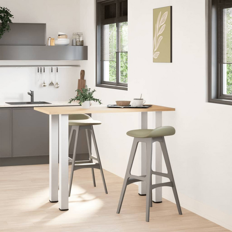 Nogi do stołu barowego 4 szt. Białe 90-92 cm Stalowe