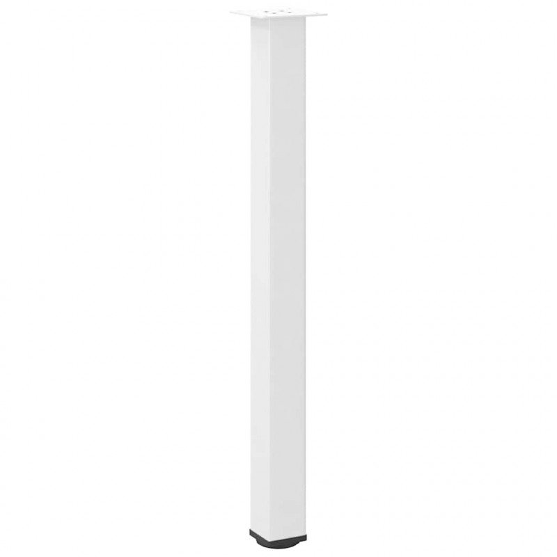 Nogi do stołu barowego 4 szt. Białe 90-92 cm Stalowe