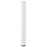 Nogi do stołu barowego 4 szt. Białe 90-92 cm Stalowe