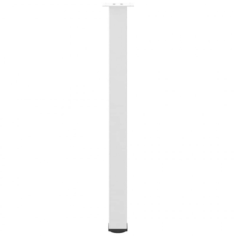 Nogi do stołu barowego 4 szt. Białe 90-92 cm Stalowe