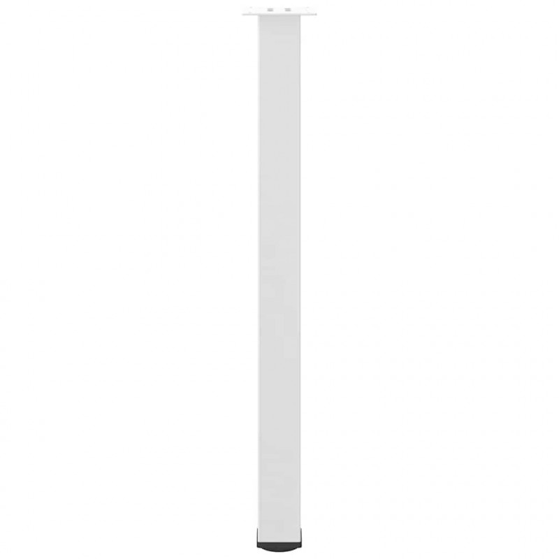 Nogi do stołu barowego 4 szt. Białe 90-92 cm Stalowe
