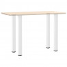 Nogi do stołu barowego 4 szt. Białe 90-92 cm Stalowe