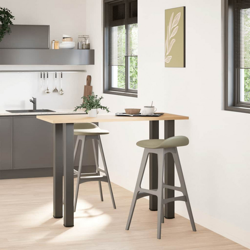 Nogi do stołu barowego 4 szt. Antracyt 90-92 cm Stal