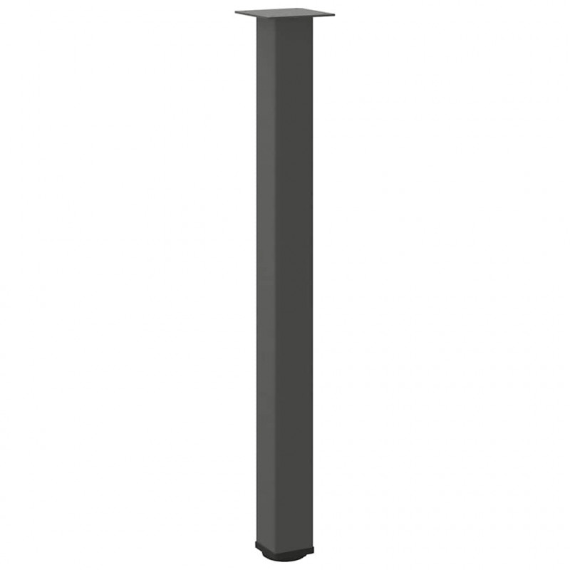 Nogi do stołu barowego 4 szt. Antracyt 90-92 cm Stal