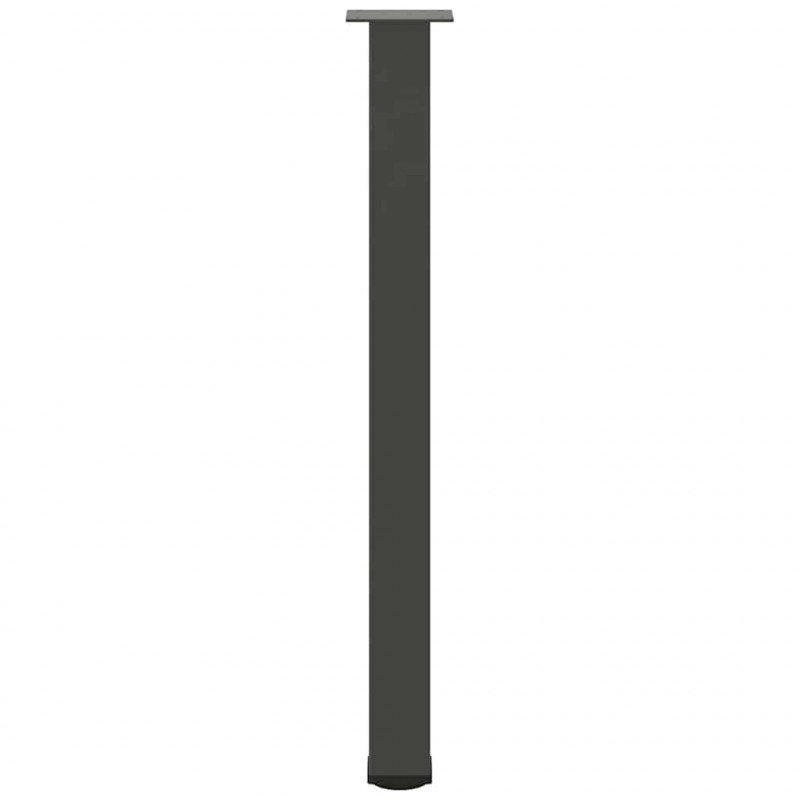 Nogi do stołu barowego 4 szt. Antracyt 90-92 cm Stal